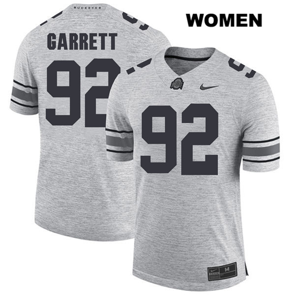 Ohio State Buckeyes Women's Haskell Garrett #92 Gray Authentic Nike College NCAA Stitched Football Jersey RG19D88GP